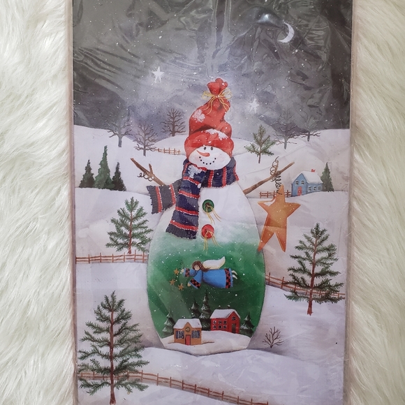 Universal Kitchen 2 Christmas Snowman Angel Electric Stove Burner